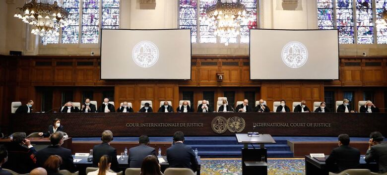 Juízes realizam audiências no Tribunal Internacional de Justiça - Crédito: ONU/ICJ-CIJ/Wiebe Kiestra