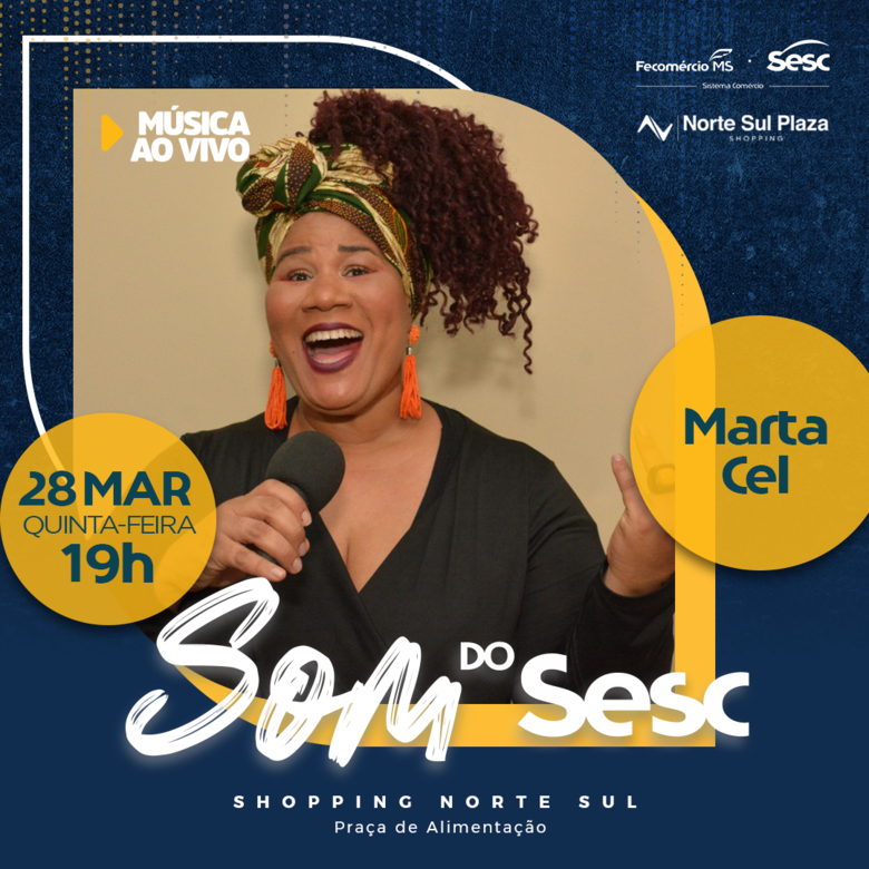 Som do Sesc tem black music e samba de Marta Cel - Crédito: Divulgação