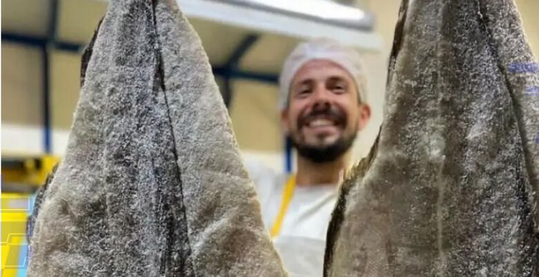 Bacalhau utilizado para o preparo dos bolinhos da Mercearia Portuguesa - Crédito: Foto via Instagram @merceariaportuguesa