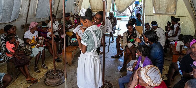  A crise no Haiti está afetando as instalações de saúde do país - Crédito: Unicef/Herold Joseph