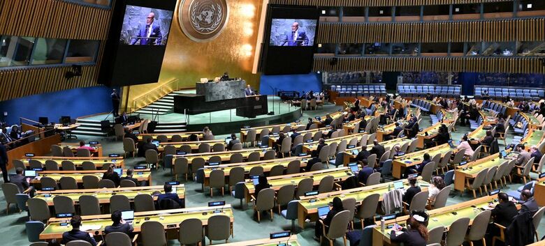 Uma visão ampla da Assembleia-Geral da ONU - Crédito: ONU/Evan Schneider