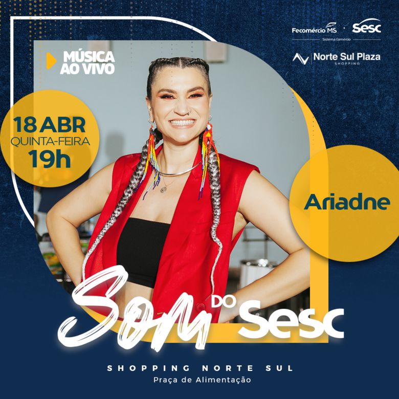Com MPB e samba, Ariadne anima o Som do Sesc desta quinta-feira - Crédito: Divulgação