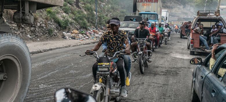 Ruas de Porto Príncipe (arquivo) - Crédito:  Unocha/Giles Clarke