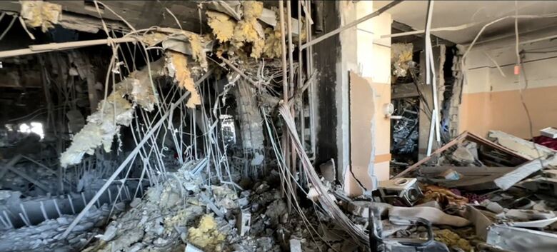 Imagens da destruição do hospital Al-Shifa em Gaza, após o fim do último cerco israelense. A Organização Mundial da Saúde, OMS, reiterou que os hospitais devem ser respeitados e protegidos; eles não devem ser usados como campos de batalha - Crédito: ONU News
