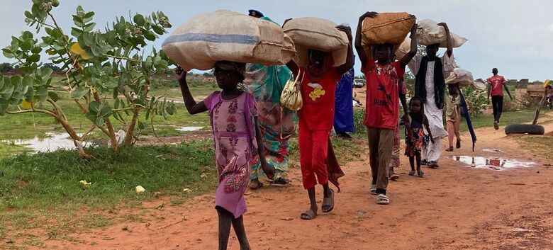 Mulheres e crianças são uma proporção significativa das vítimas da guerra no Sudão - Crédito:  Acnur/Jutta Seidel