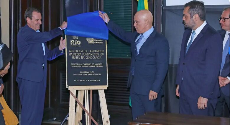 Município do Rio e TSE lançam pedra fundamental do Museu da Democracia
 - Crédito: Luiz Roberto/Secom/TSE