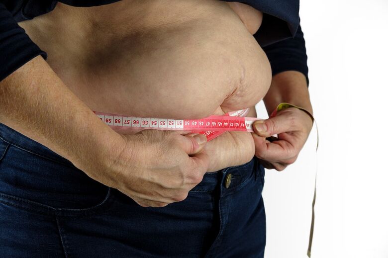 Obesidade abdominal associada à fraqueza muscular é condição que eleva risco de síndrome metabólica - Crédito: Bruno/Pixabay