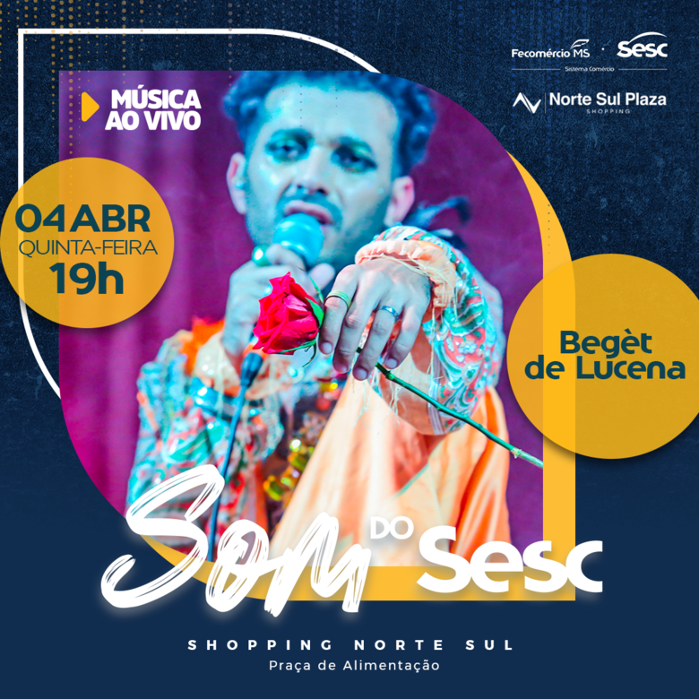 Begèt de Lucena abre o Som do Sesc de abril com música autoral e interpretações - Crédito: Divulgação