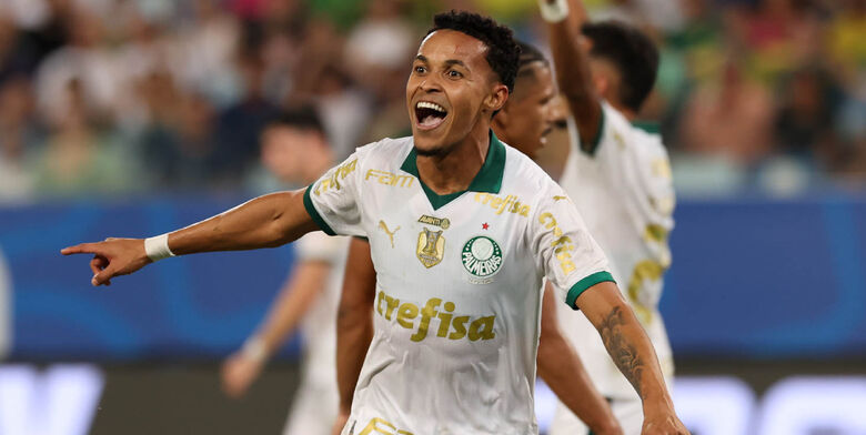 Lázaro comemora gol do Palmeiras em Cuiabá - Crédito: Cesar Greco/Palmeiras - by Canon