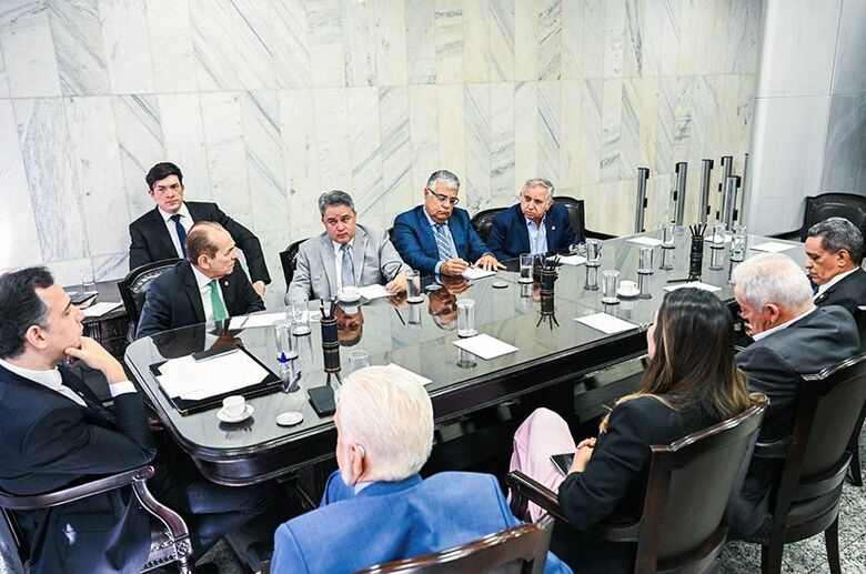 Marcelo Castro anunciou pauta de votações após reunião com Rodrigo Pacheco e os demais líderes  - Crédito: Pedro Gontijo/Agência Senado