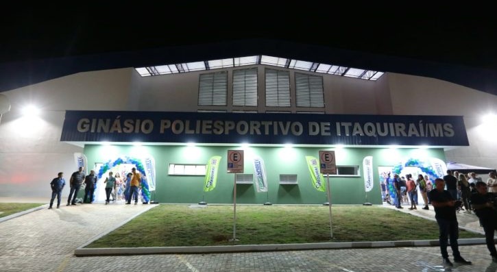 Primeiro ginásio poliesportivo de Itaquiraí é inaugurado com investimento do Governo do Estado - Crédito: Saul Schramm