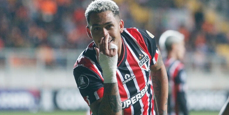 Rodrigo Nestor comemora gol do São Paulo - Crédito: Divulgação/Conmebol