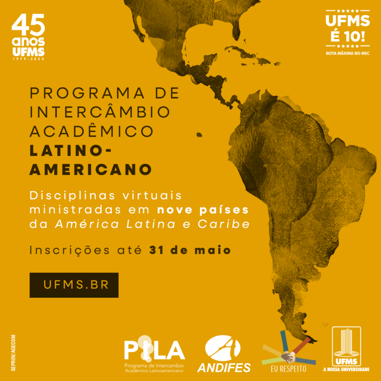 Programa de Intercâmbio oferece disciplinas virtuais em instituições da América Latina e Caribe
 - Crédito: Divulgação