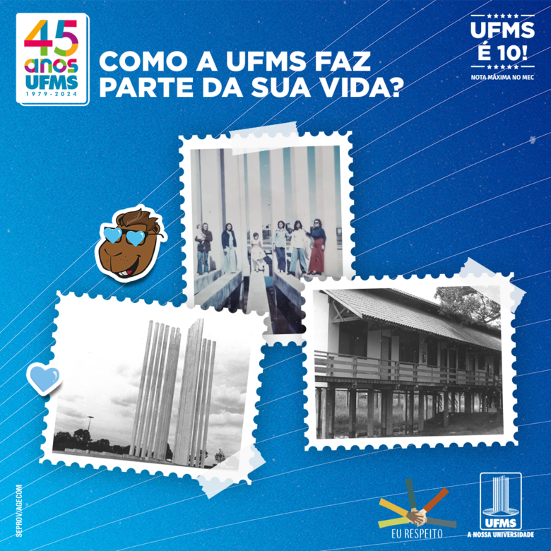 UFMS 45 anos: relatos narram a trajetória das construções da Universidade - Crédito: Divulgação