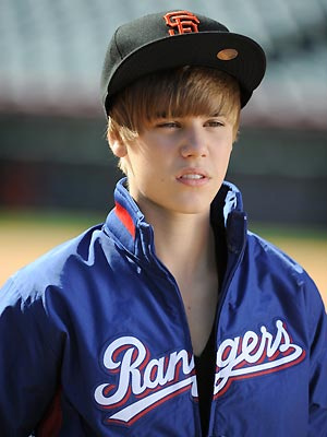 O cantor pop Justin Bieber no set de filmagem do
videoclipe de \'Never say never\' - Crédito: Foto: AP