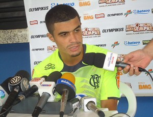 Egídio durante entrevista coletiva no Flamengo
 - Crédito: Foto: Richard Souza / Globoesporte.com