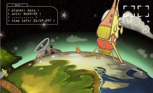 Imagem do game \'Planetary Plan C\' criado por
brasileiros no Global Game Jam 2011
 - Crédito: Foto: Divulgação
