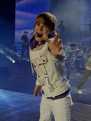 Juistin Bieber em cena de \"Never say never\"
 - Crédito: Foto: Divulgação
