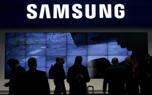 Estande da Samsung na feira Mobile World em
Barcelona - Crédito: Foto: Reuters