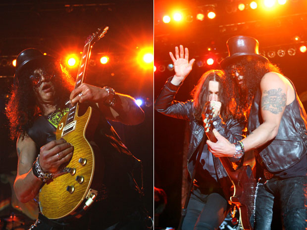 O guitarrista Slash apresentou nesta quinta-feira - Crédito: Foto: JF Diorio/AE