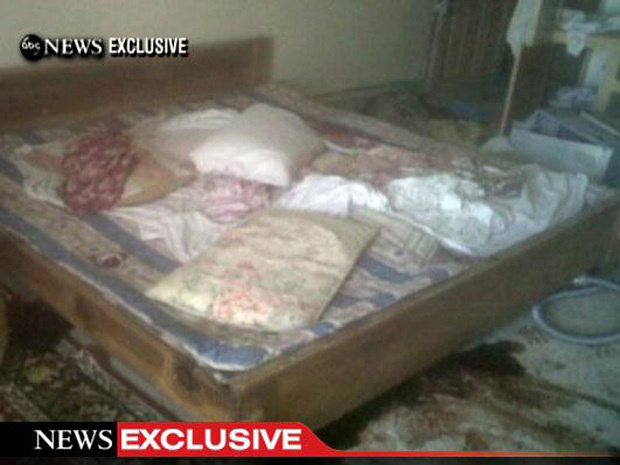Imagens mostram cama da casa onde Bin Laden foi morto - Crédito: Foto: ABC News / Reuters