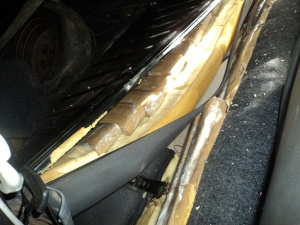 Carro que transportava 100 kg de maconha sofre
acidente em Selvíria - Crédito: Foto: Divulgação/Polícia Civil