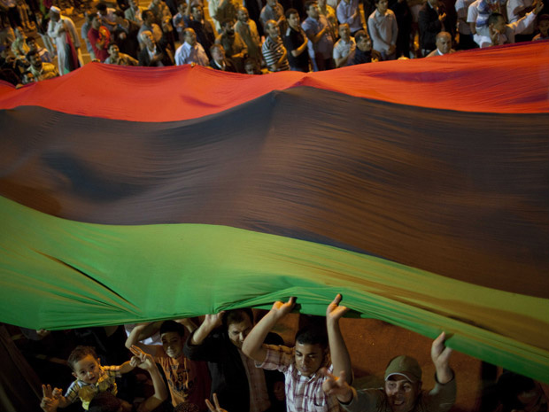 Líbios celebram nesta segunda-feira - Crédito: Foto: AP