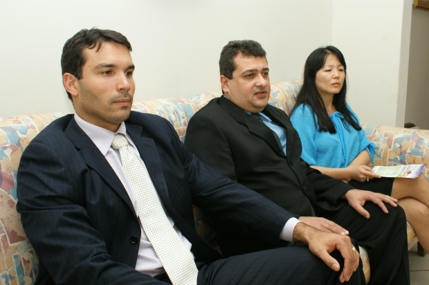 Advogados Diego Marcondes, César Rasslan e Luzia Hirata em O PROGRESSO - Crédito: Foto: Divulgação