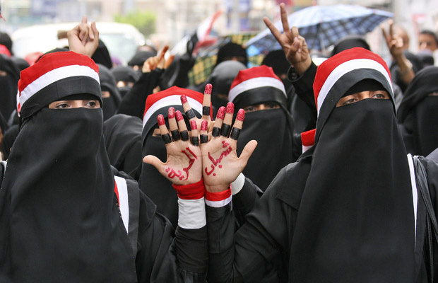 Mulheres protestam nesta terça-feira - Crédito: Foto: AP