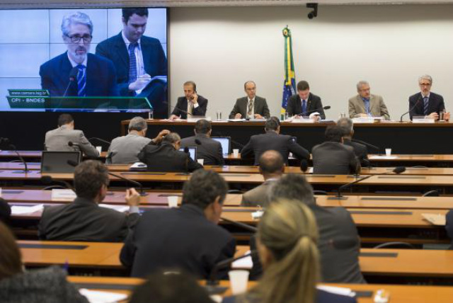 CPI do BNDES, na Câmara, ouviu ex-presidentes do banco em 2015. - Crédito: Foto: Marcelo Camargo/Agência Brasil