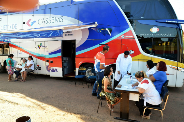 O ônibus da Saúde estará estacionado no CEM, na Rua Dom Aquino, próximo à rodoviária. - Crédito: Foto: Divulgação