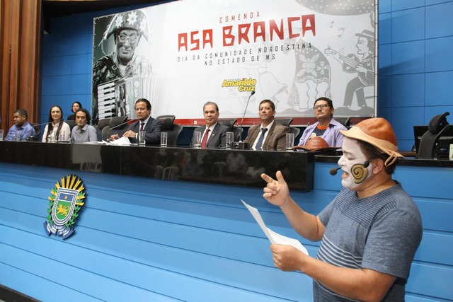 Deputado Amarildo Cruz durante homenagem ao Dia da Comunidade Nordestina pela Assembleia Legislativa - Foto: WAGNER GUIMARÃES/AL - 