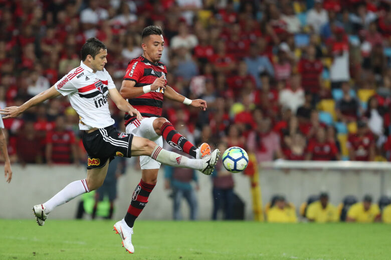 Mesmo com derrota, Flamengo segue líder após a 13ª rodada do Brasileirão - Crédito: Gilvan de Souza/Flamengo