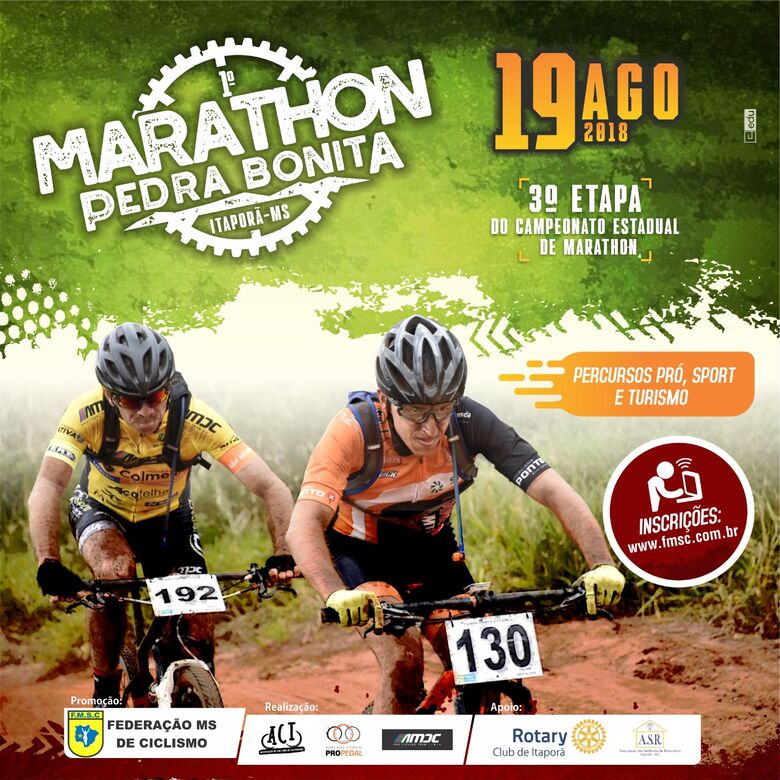 3ª Etapa do Campeonato Estadual de Maraton acontece em Itaporã no dia 19 - 