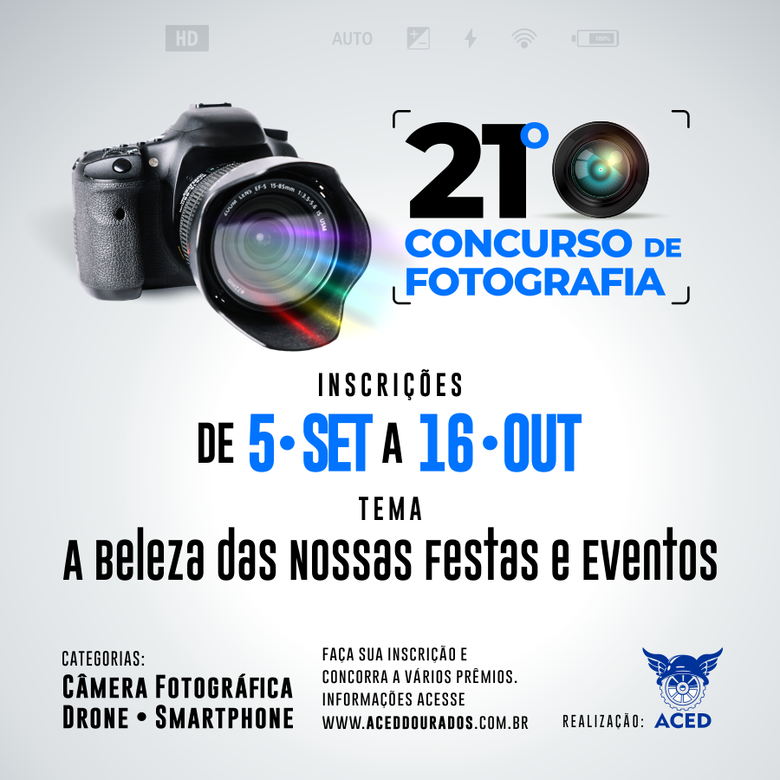 Inscreva-se até dia 16 no Concurso de Fotografia da Aced - Crédito: Divulgação