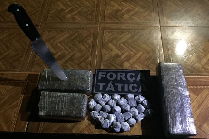 Força Tática de Nova Andradina prende suspeito de vender drogas para caminhoneiros - Crédito: Divulgação/PMMS