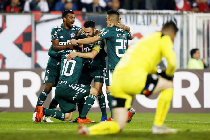 Palmeiras volta a vencer Colo-Colo e se garante nas semis da Libertadores - Crédito: Rodrigo Garrido/Reuters