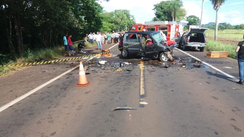 Batida deixou três mortos em rodovia de MS - Crédito: PRF/Divulgação