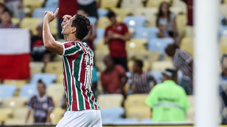 Ganso comemorou o primeiro gol pelo Fluminense - Crédito: Lucas Merçon/ FFC