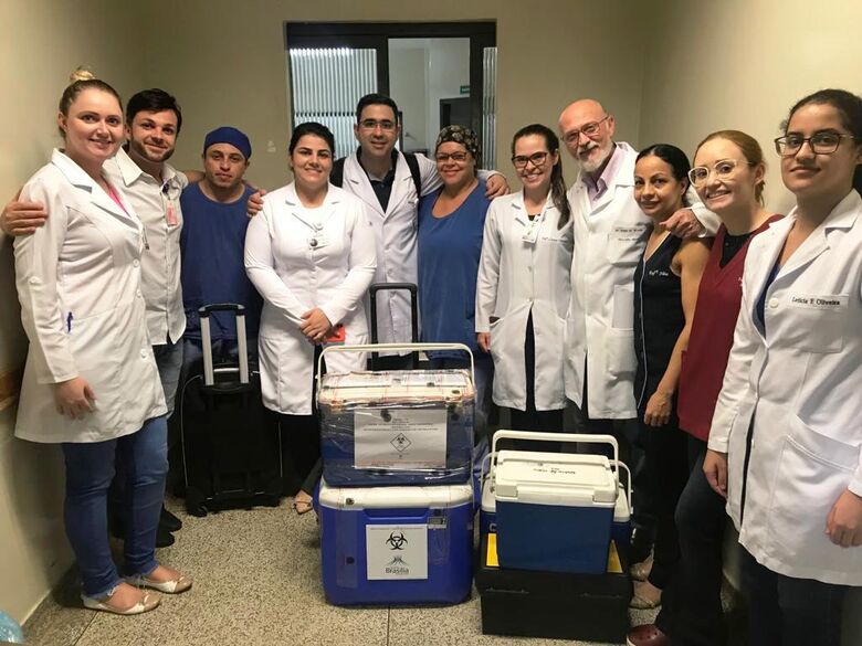 Equipe responsável pela captação de órgãos no Hospital da Vida de Dourados - Crédito: Divulgação