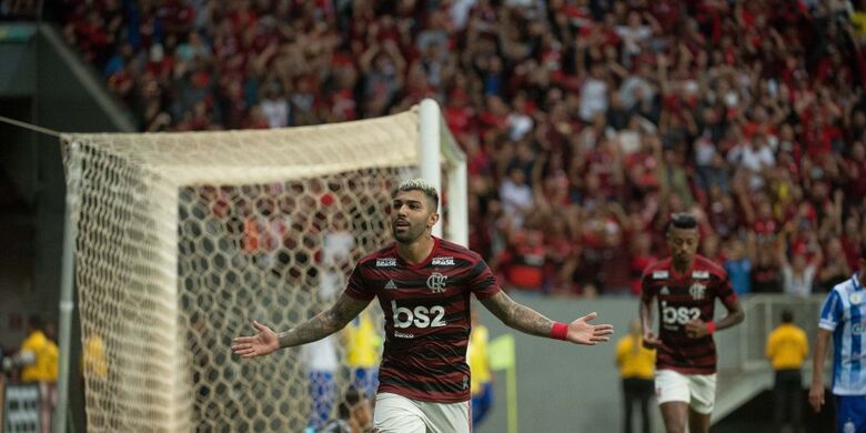 Gabigol voltou a marcar no campeonato - Crédito: Alexandre Vidal/Flamengo