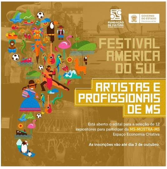 Abertas inscrições para expositores no Festival América do Sul - Crédito: Divulgação