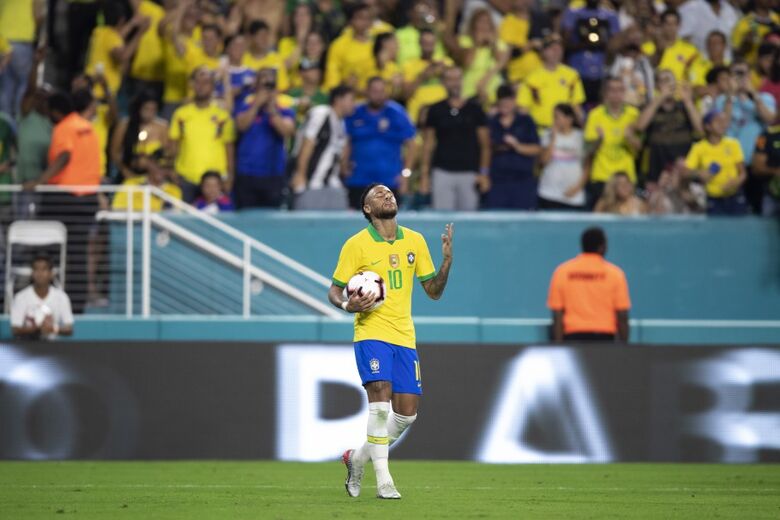 Seleção Brasileira tem quatro estreantes e Neymar perto dos 100 jogos - Crédito: Lucas Figueiredo/CBF