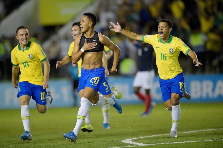 Brasil consegui virada incrível sobre a França e vai à final do Mundial Sub-17 - Crédito: Divulgação/CBF