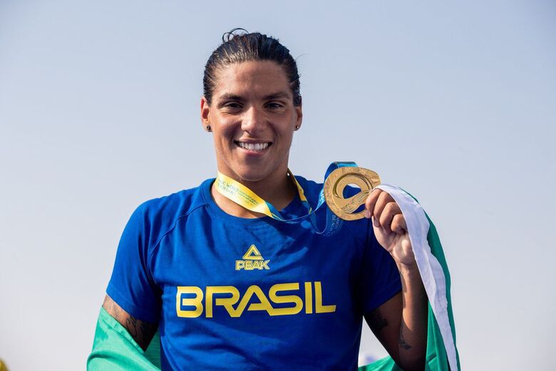 Maratona Aquática: Ana Marcela Cunha é a melhor do mundo - Crédito: Miriam Jeske/COB