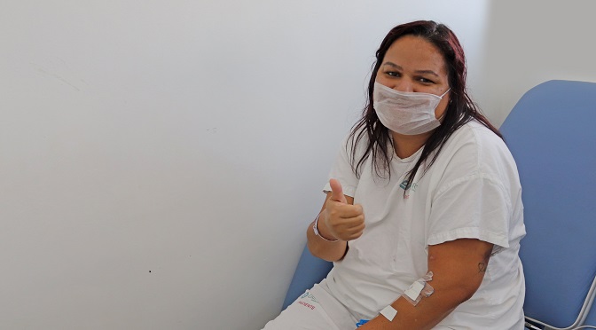 Paciente do Hospital Regional de Ponta Porã se recupera de coronavírus e terá alta nos próximos dias - Crédito: Thaís Gomez/Acqua