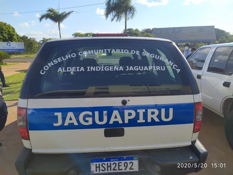 Sejusp entrega veículos de segurança nas aldeias de Dourados e Caarapó - Crédito: Divulgação