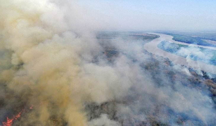 Governo pede apoio das Forças Armadas para combater incêndios no Pantanal - Crédito: Divulgação/Corpo de Bombeiros
