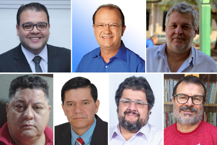 Candidatos a prefeito de Dourados - Crédito: Montagem