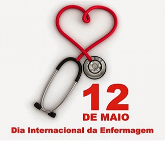 fonte feliz dia internacional das enfermeiras com personagem de